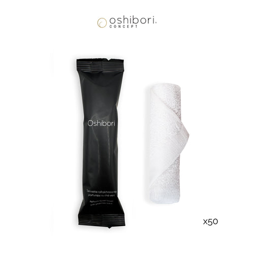 Oshibori rafraîchissant - 10 grammes - Noir