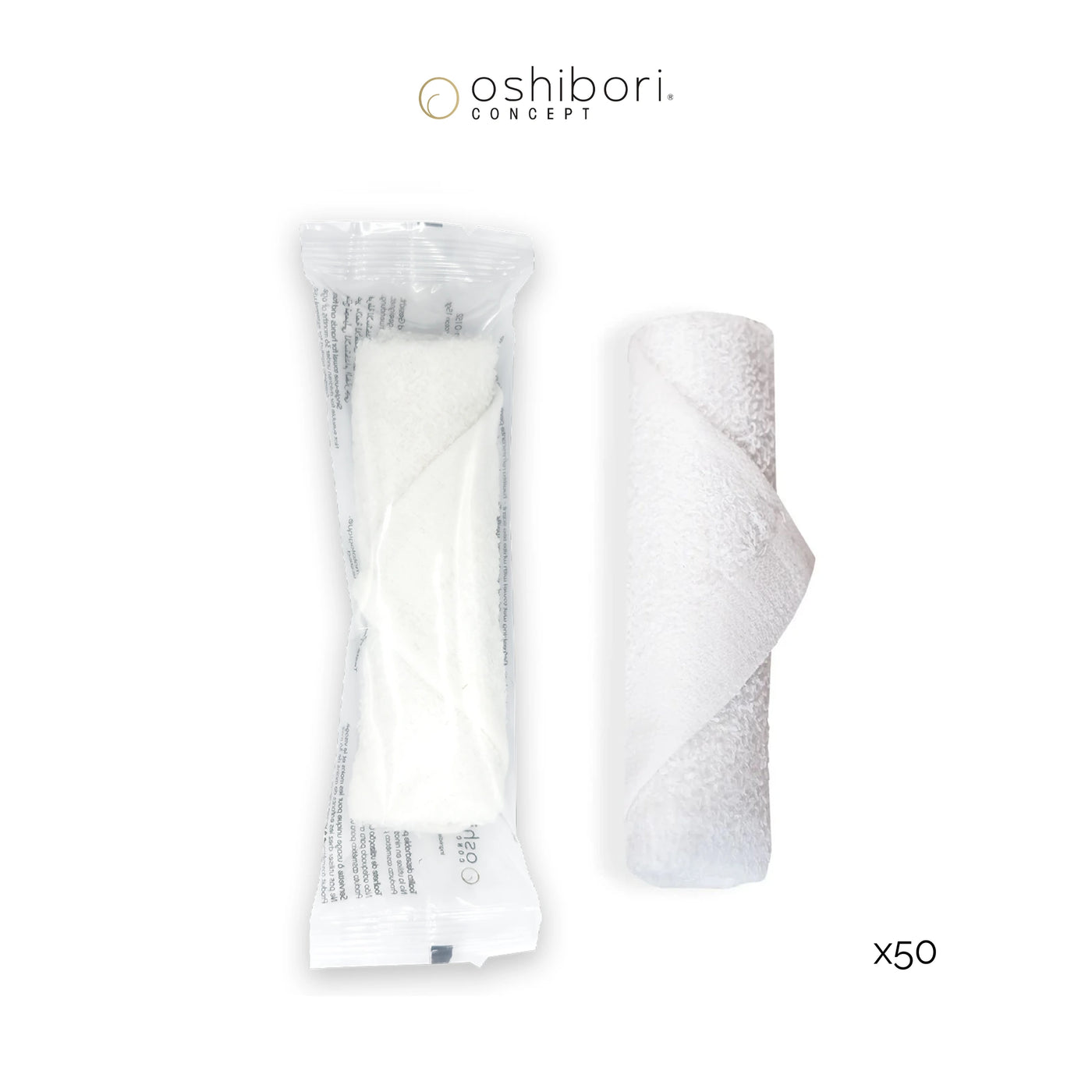 Oshibori rafraichissant - 15 grammes - Transparent (x50)
