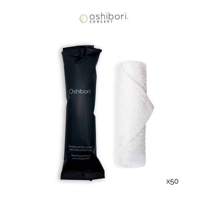 Oshibori rafraichissant - 15 grammes - Noir