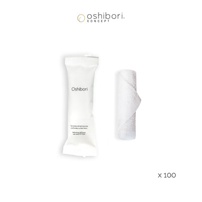 Oshibori rafraichissant - 6 grammes - Blanc (x100)
