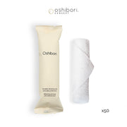 Oshibori rafraîchissant - Bambou - Écru